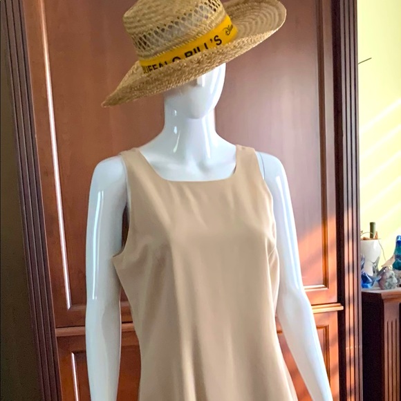 Beymen Natural tan color 48% wool blend sleeveless dress at knee Eu 42 US 10 - Picture 2 of 15